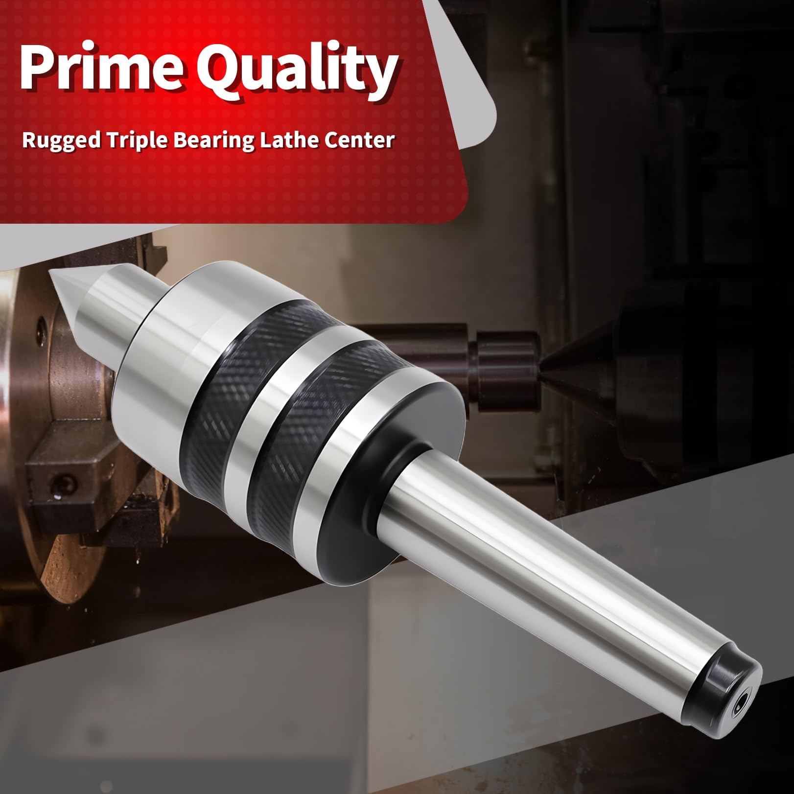 Nakkaa MT2 Live Center - Triple Bearing Lathe -3