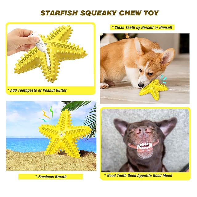 Foto 5 de 8 de IDOLPET Juguetes masticables para perros, juguetes chirriantes para perros, juguetes flotantes de agua