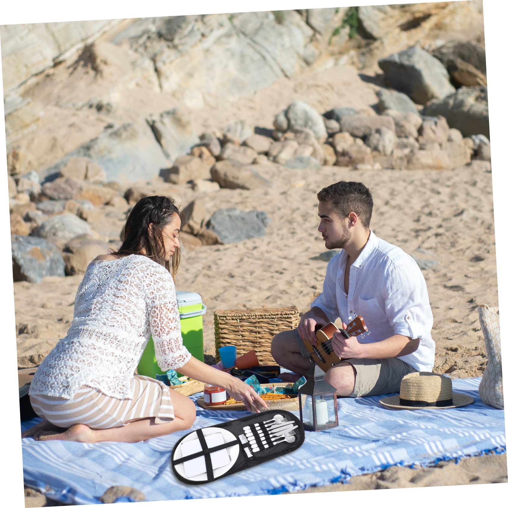 Happyyami 1set Utensili Inossidabile Kit Picnic Portatile Per Per Escursioni e Attività Outdoor e