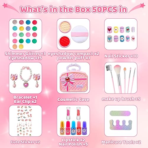 Miniatura 4 de Kit de maquillaje juego, maquillaje conjunto de belleza juguete para niñas