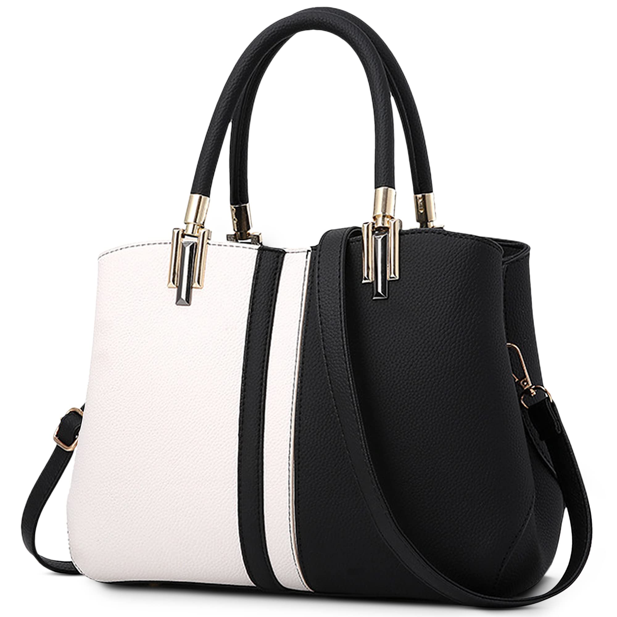 VARLIVOO Nuevo Elegante Bolsos para Mujer Bolsos de Mano Bolsos Mujer Bolso de Hombro de Mujer Totes para Mujer Bolso Señoras Hobo Bolsas PU Cuero Negro