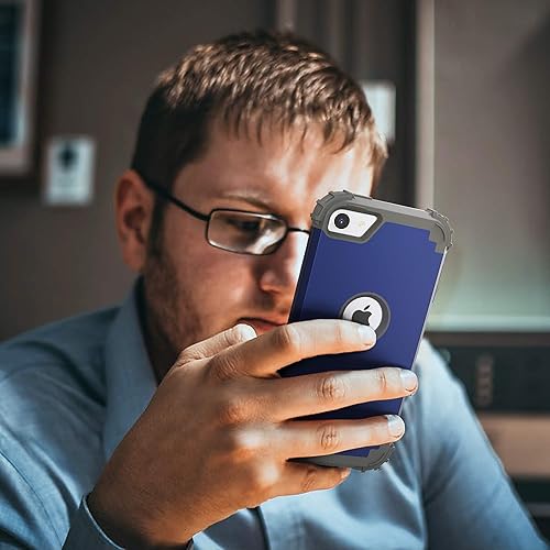 Miniatura 5 de IDweel Funda para iPod Touch de 7 generación con 2 protectores de pantalla, híbrida 3 en 1, a prueba de golpes, delgada, resistente, carcasa de