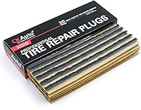 Vista 8 de CKAuto 30 piezas de 20,3 cm de tiras de reparación de neumáticos marrones, herramientas automotrices de reparación de neumáticos sin cámara