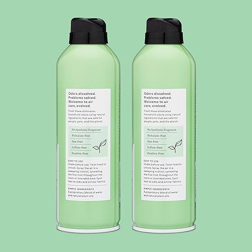 Vista 75 de Fresh Wave Spray eliminador de olores de lavanda y ambientador, 8 onzas, paquete de 2, sin aerosol, niebla fina, alivio de olores más seguro