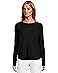 Elliott Lauren Cotton Cashmere - Round Neck Waffle Stitch Drop Shoulder Long Sleeve Sweater - Main View