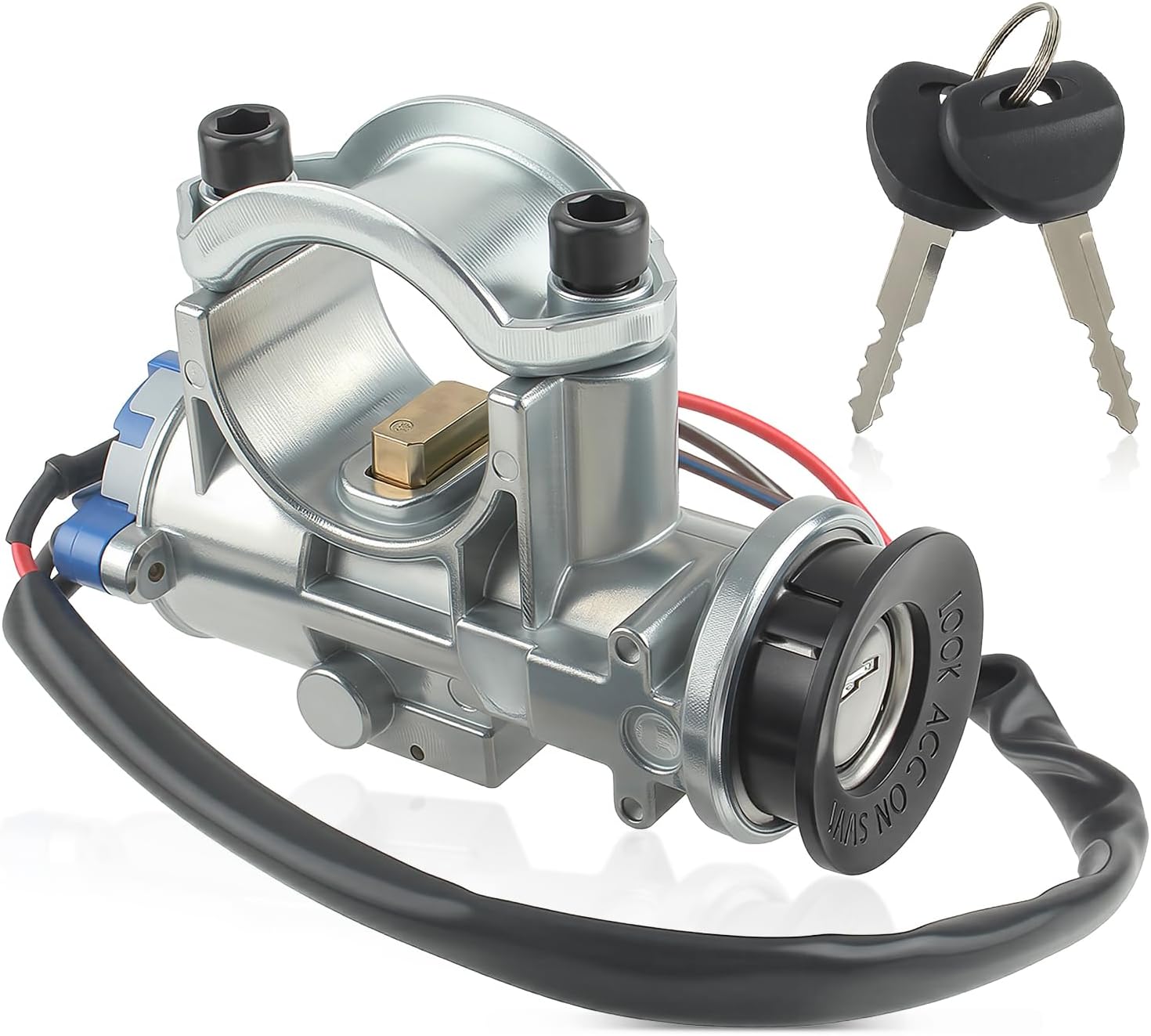 MOTOALL Ignition Switch with 2 Keys Lock for Hisun 400CC 800CC HS400 HS800 UTV Motorcycle Key Locking Starter 37200-116-0100