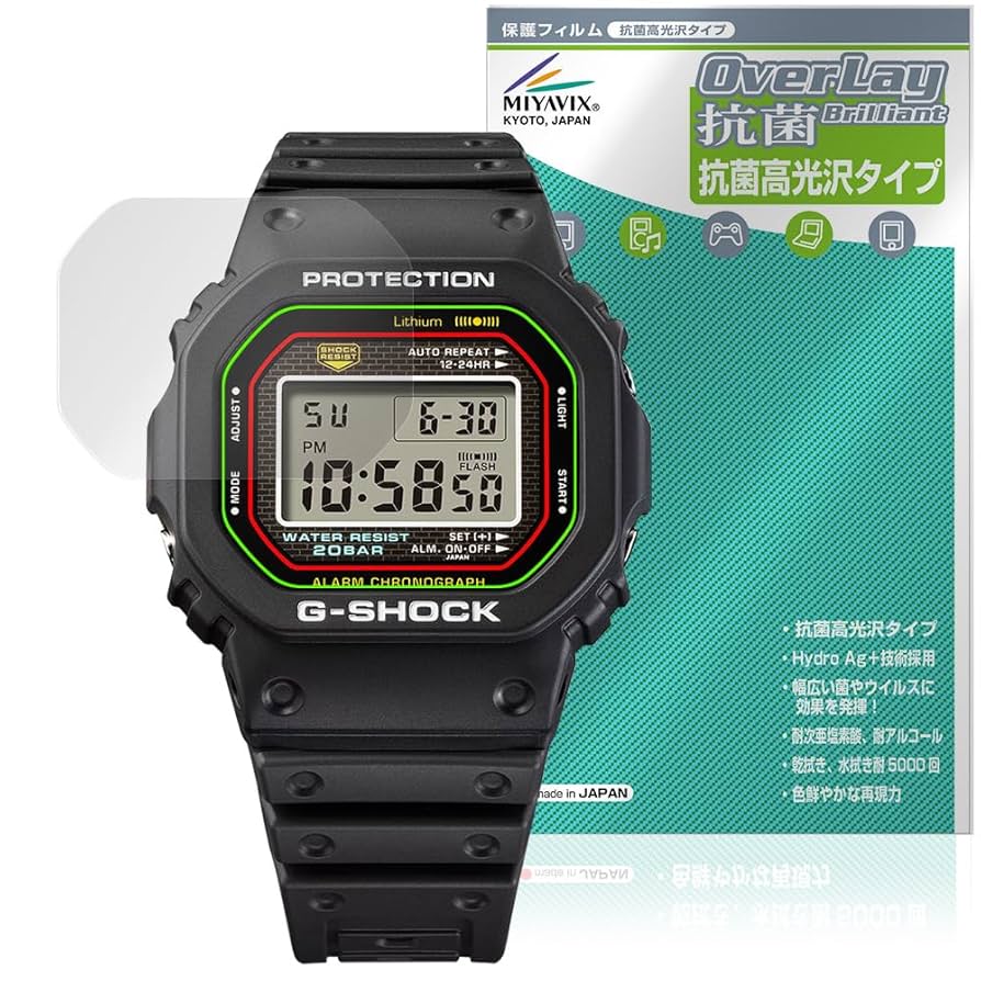 CASIO G-SHOCKDW-5000R-1AJF 保護シール付き Amazon.co.jp: ミヤビックス CASIO G-SHOCK DW-5000R-1AJF 対応