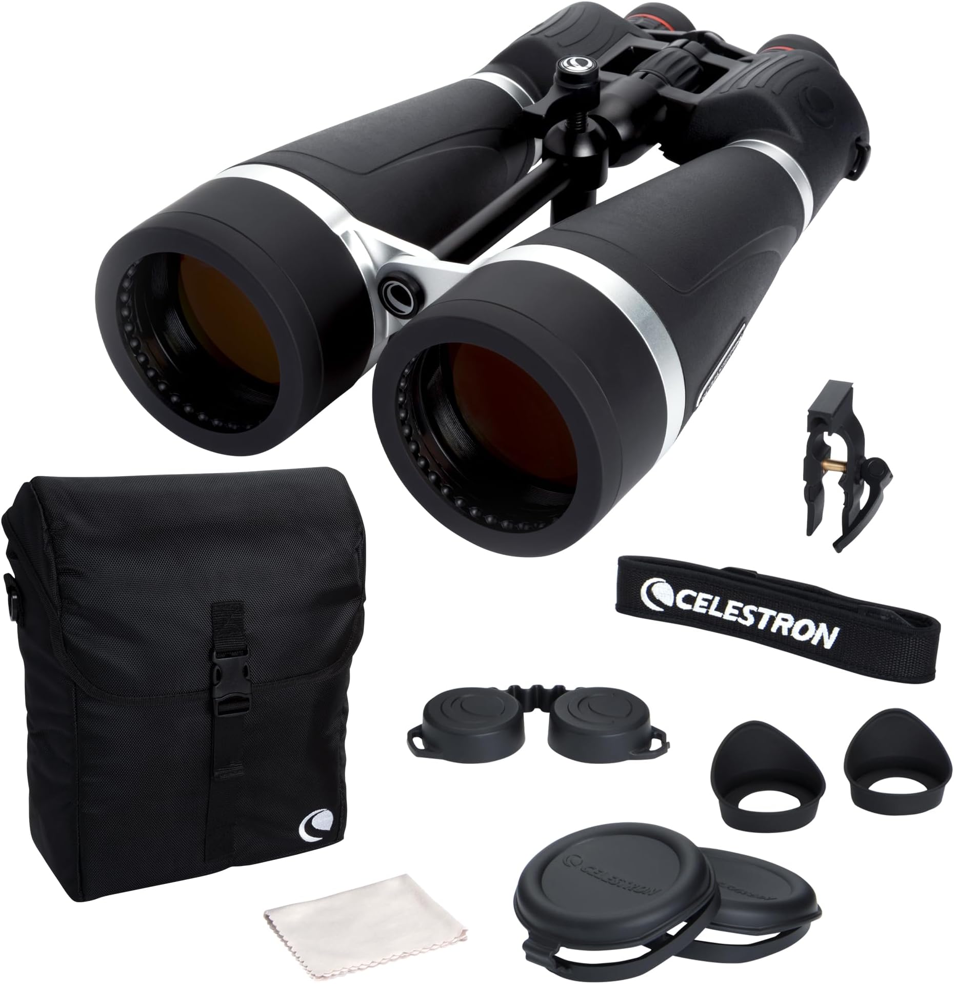 Skymaster Pro High Power Astronomy Binocular, 20 x 80 mm Size, Black