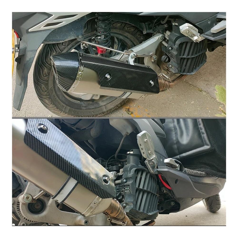 Cubierta Calor Silenciador Protector de cubierta protectora contra | Protector de cubierta protectora contra calor escape motocicleta, Universal resistente a altas temperaturas