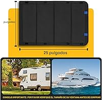 Vista 4 de cortina para puerta de ventana de RV, nuevo modelo plegable de cortina para ventana de RV con protección contra rayos UV, cubierta de ventana