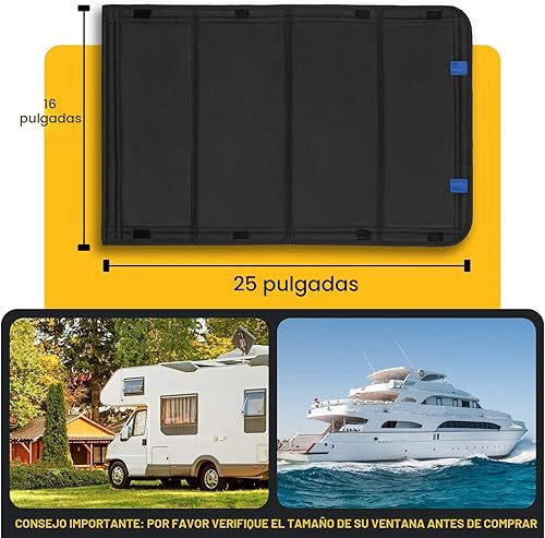 Miniatura 4 de cortina para puerta de ventana de RV, nuevo modelo plegable de cortina para ventana de RV con protección contra rayos UV, cubierta de ventana