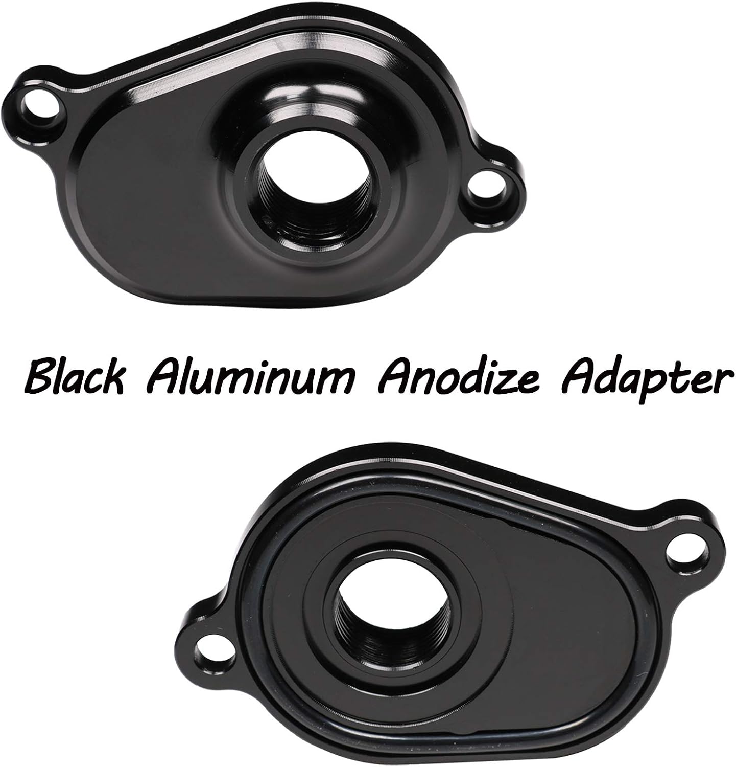 CARMOCAR 6.0L Oil Cooler Flush Kit with Black Aluminum Anodize Adapter replacement for Ford 2003 2004 2005 2006 2007 2008 2009 2010 Diesel