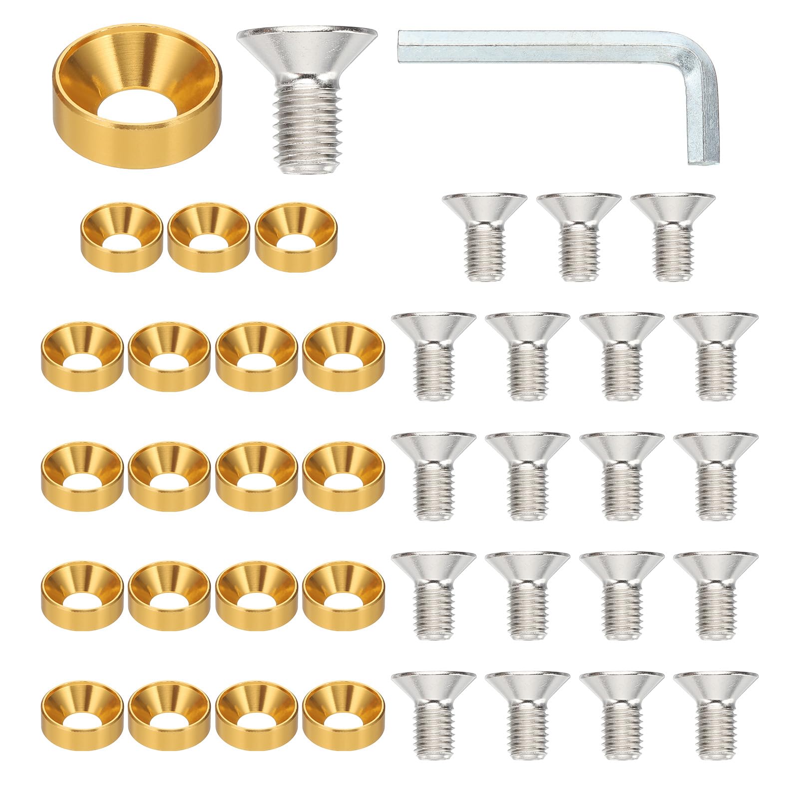 PATIKIL M10 Finish Countersunk Washer Kit