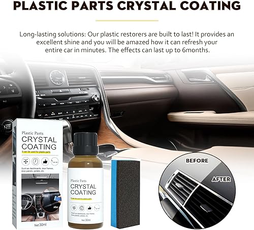 Miniatura 3 de LONGLUAN Revestimiento de cristal de piezas de plástico, revestimiento de cristal para plástico del carro, revestimiento de cristal para piezas de