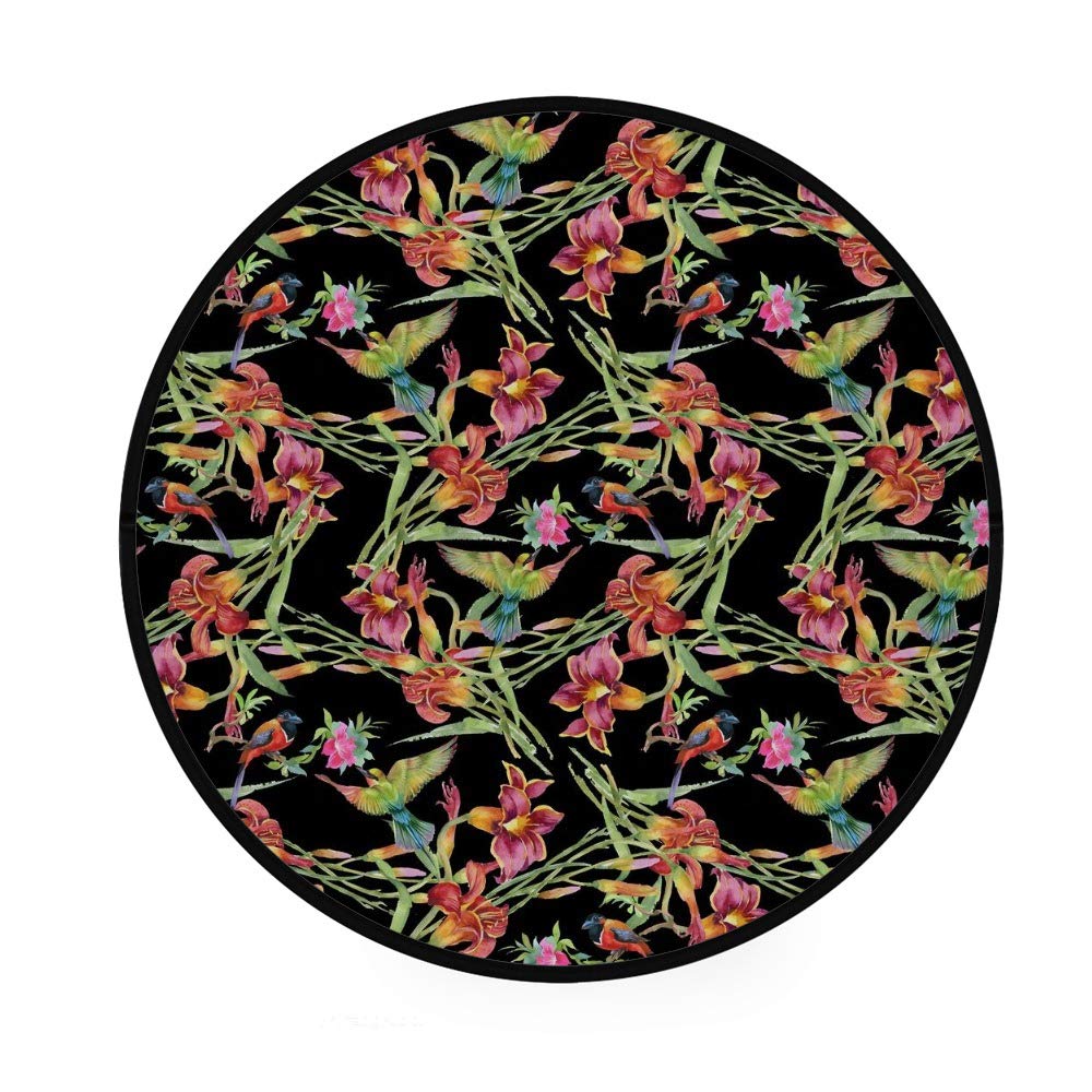 Paillasson intérieur extérieur fleurs aquarelle pour entrée accueillante