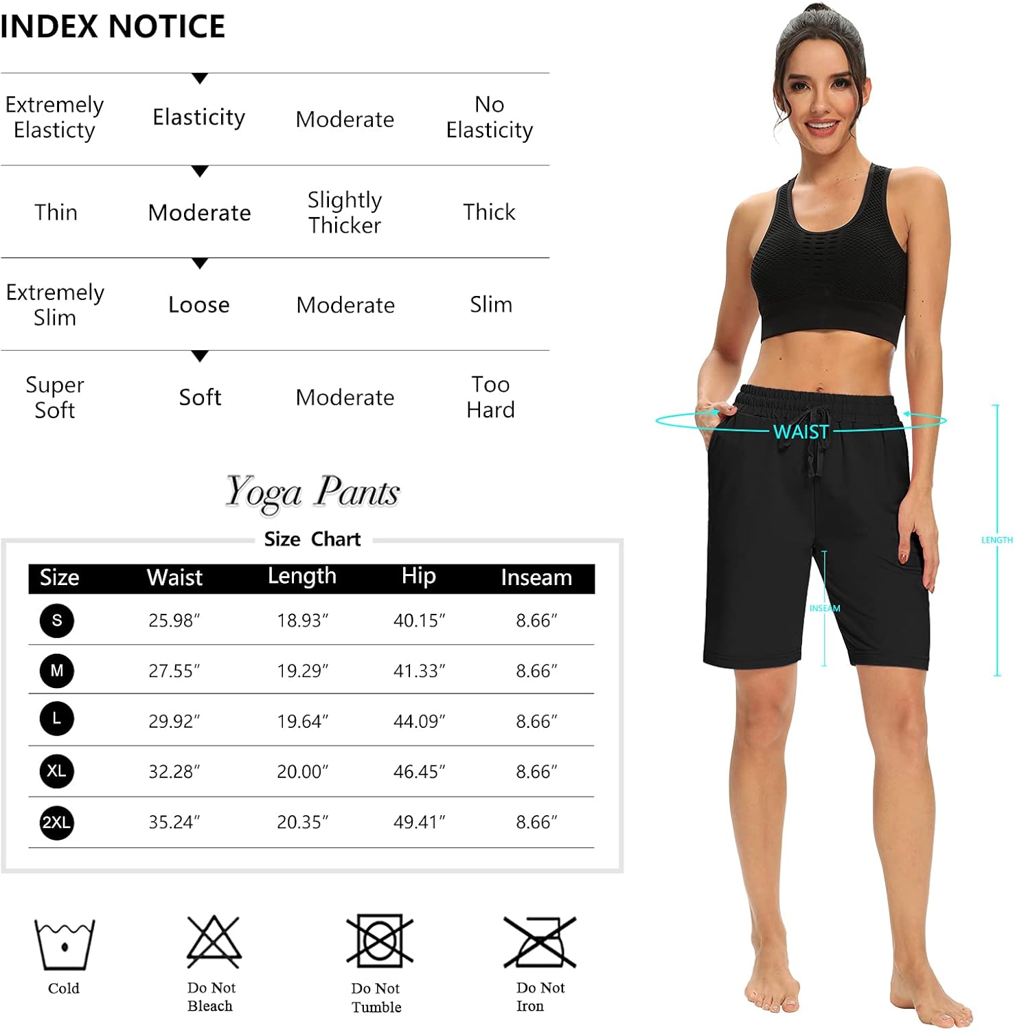 DIBAOLONG Womens Yoga Shorts Loose Comfy Drawstring Lounge Bermuda Shorts with 3 Pockets : Sports & Outdoors