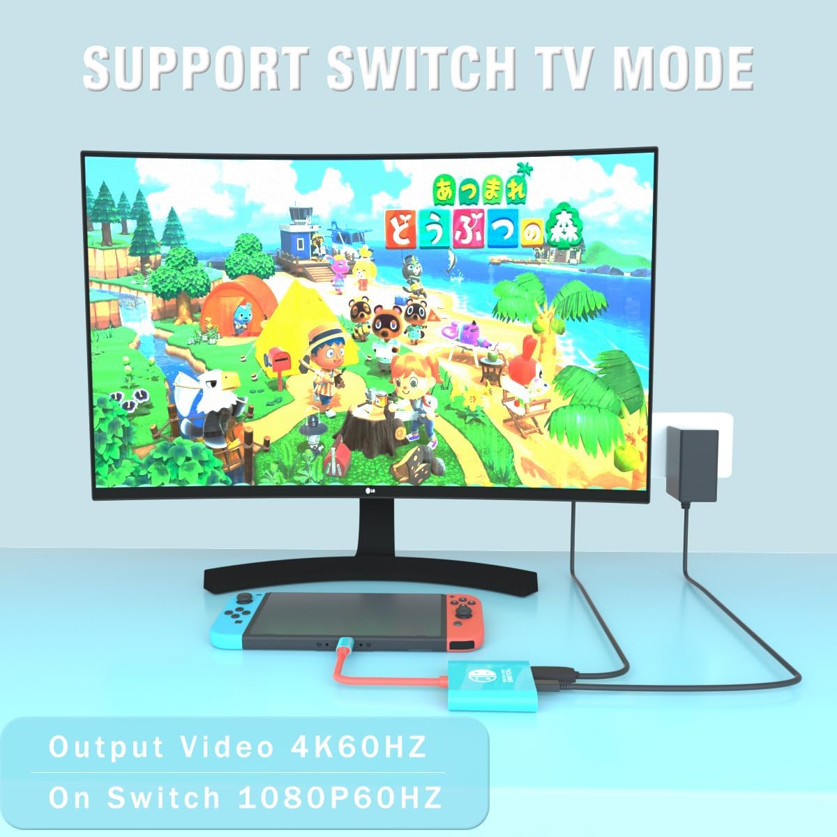 Switch Dock for Nintendo Switch Docking Station,Portable Nintendo TV Adapter Compatible Steam Deck/Switch OLED/Support Switch TV Dock Mode with HDMI2.0, Replacement Travel Docking for Nintendo 3 71zHnBjsJAL. AC SL1200