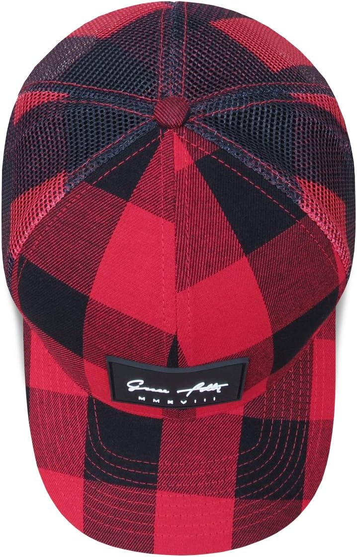 Grace Folly Trucker Hat for Men or Women- Many Cool Designs (Red Plaid) - Image 6