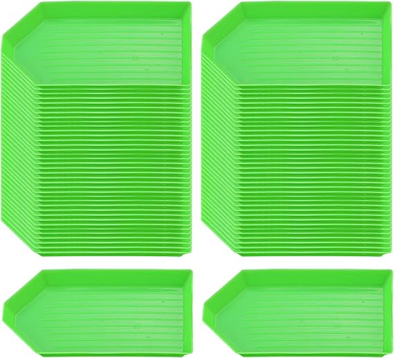 Sorting Trays,100 Pieces Plastic Bead Sorting Trays Diamond Rhinestone Tray Diamond