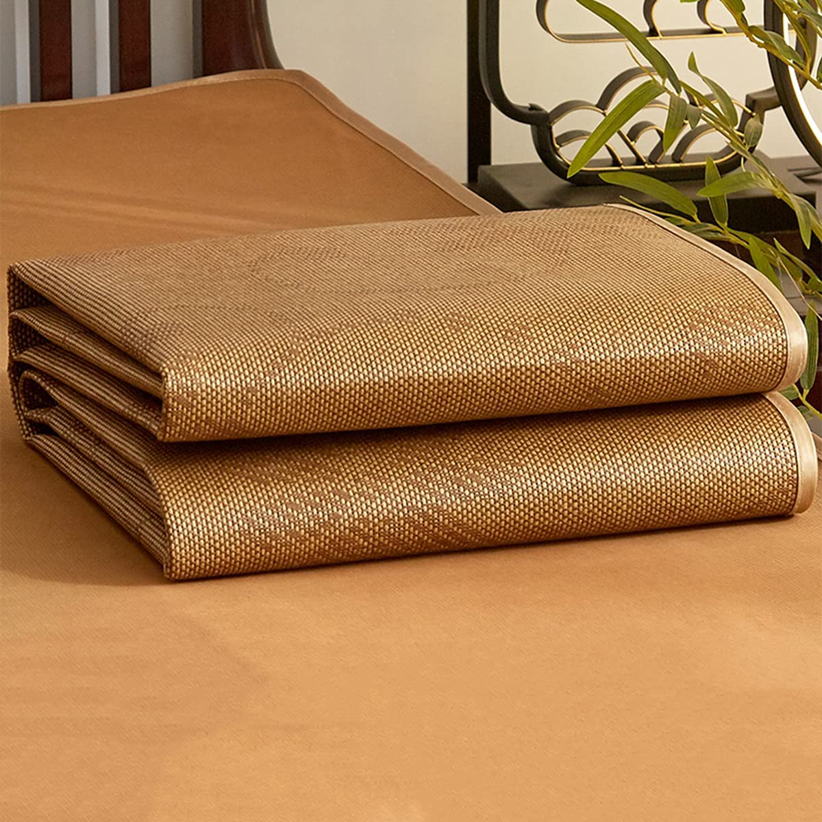 Colchoneta de verano reversible de 120x195 cm transpirable con funda de almohada