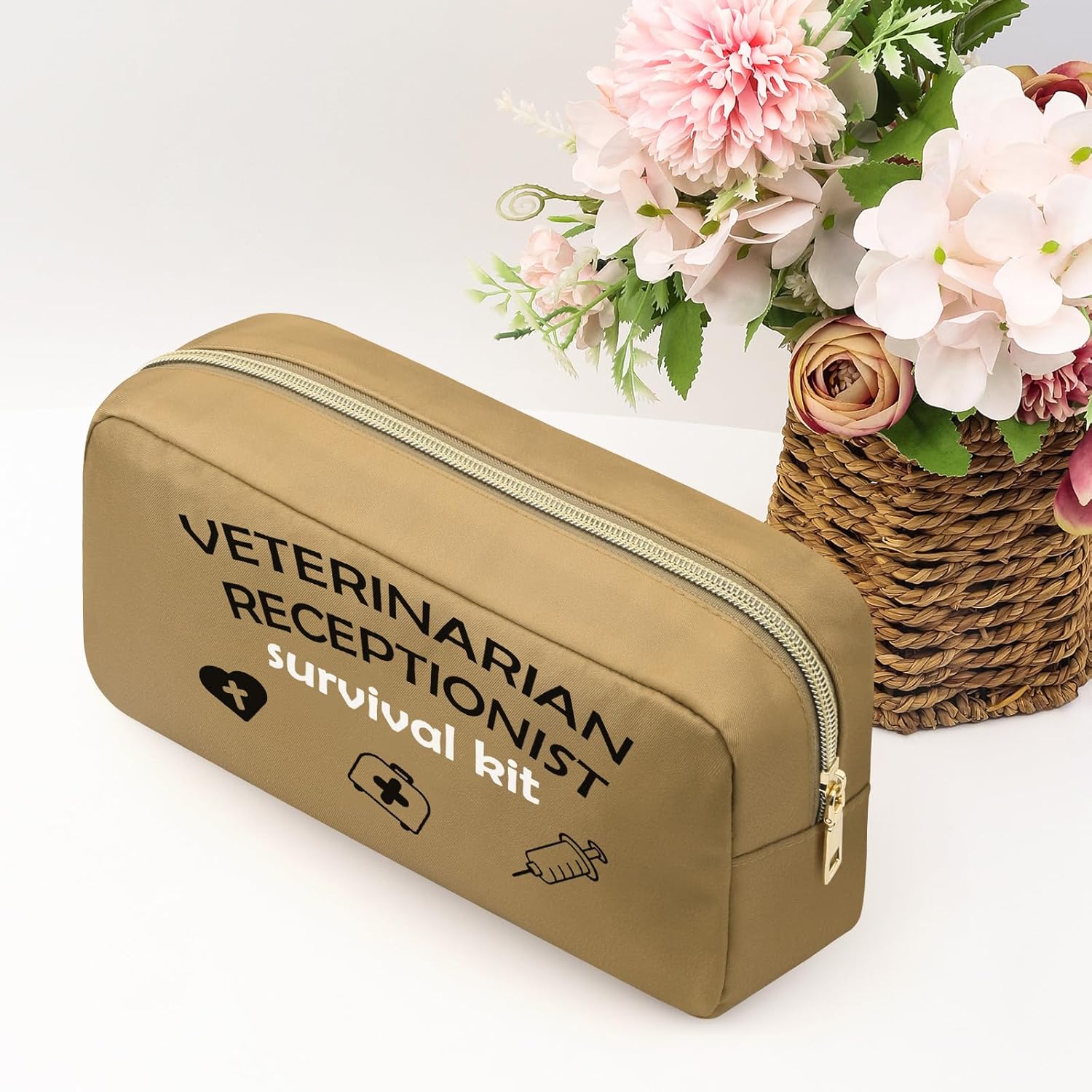 Veterinarian Gifts Makeup Bag Veterinary Technician Gift Appreciation Present for Veterinary Technologists Vet Tech Week Present for Vet Assistant Vet Techs Cosmetic Bag Christmas Birthday - Image 4
