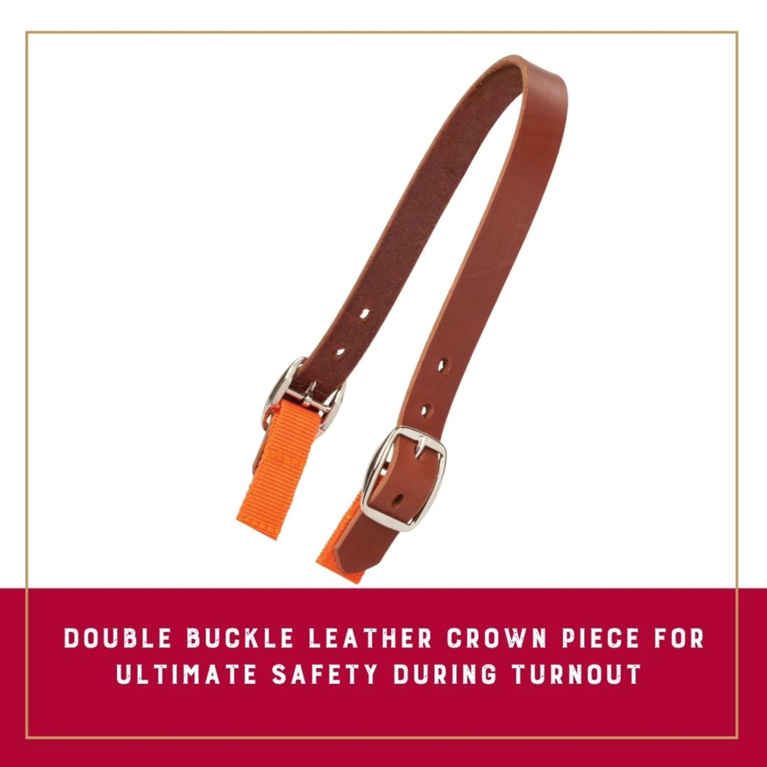 Weaver Leather LG GRAZING Bozal Unisex con Corona, Caballo BO, Naranja Brillante, L