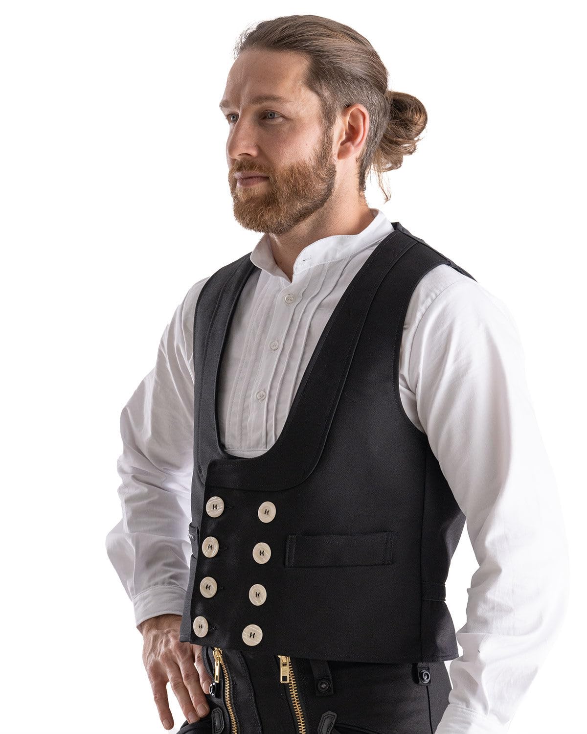 OYSTER Fabian Zunftweste für Herren, hochwertige Arbeitsweste aus Zwirn-DoppelPilot (100% Baumwolle), für Dachdecker, Zimmerer & Maurer