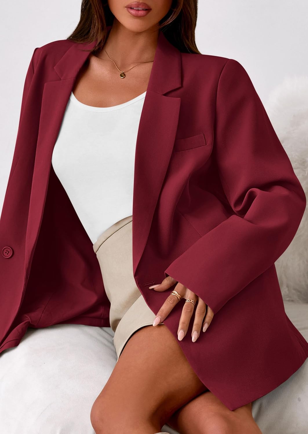 PRETTYGARDEN Fall 2026 Blazers for Women Business Casual Long Sleeve Lapel Pockets Dressy Suit Jackets Work Office Clothes - Image 6
