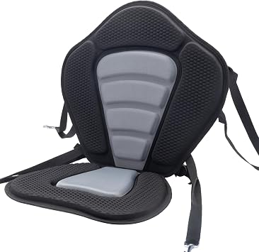 Kayak Seat Cushion for Wilderness Systems Tsunami 175 2000s2010s, Thicken Padded Seat Cushion with Back Support, Non-Slip Base, Adjustable Straps for Canoes and Paddle Board