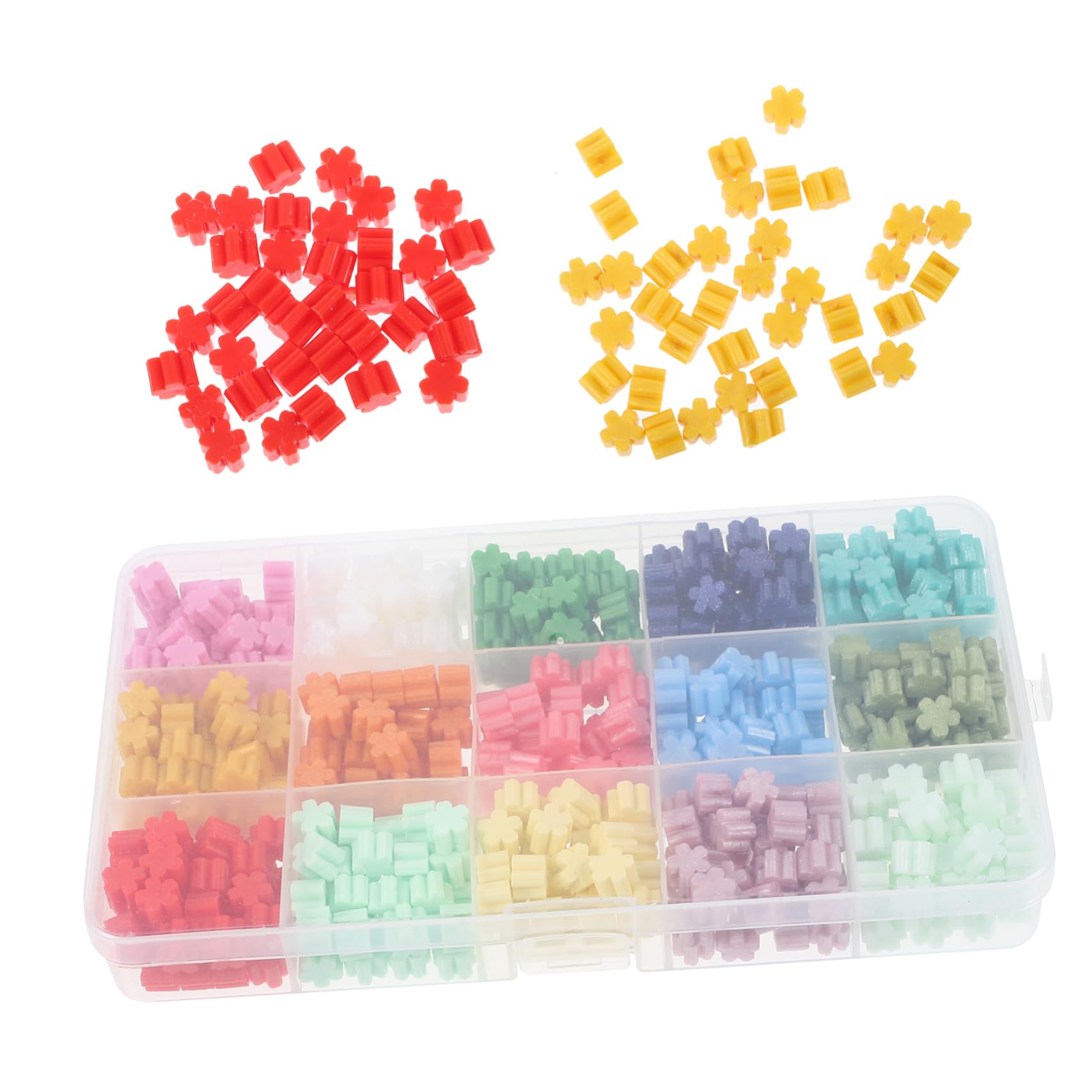 NUOBESTY 5 Boxen Retro Sealing Wax Beads Achteckige Wachssiegelperlen für Diy Farben Schnelltrocknend und Einfach zu Verwenden für Einladungen und