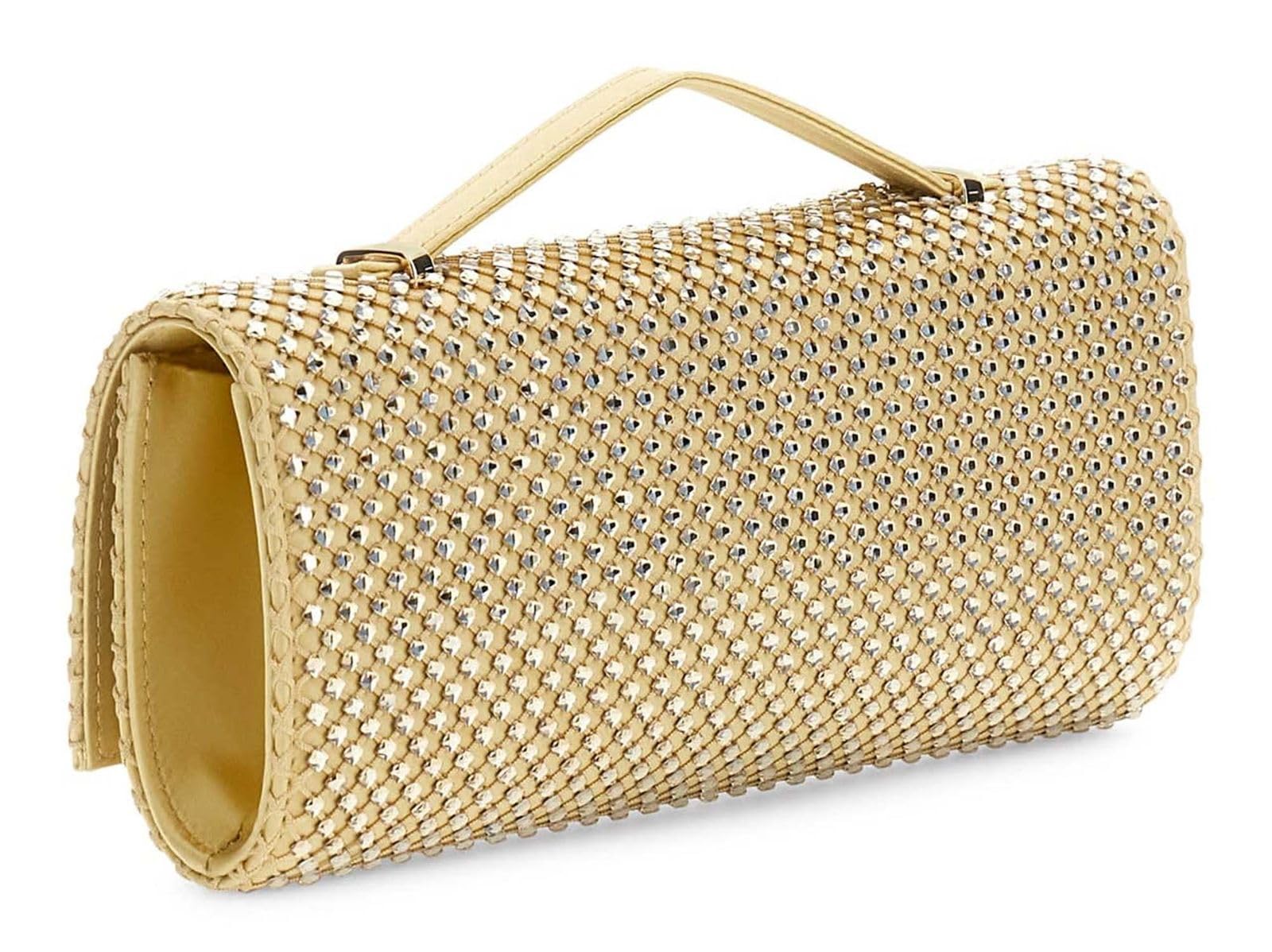 GUESS Tasmin Mini Top Handle Clutch Gold torba na ramię torba wieczorowa