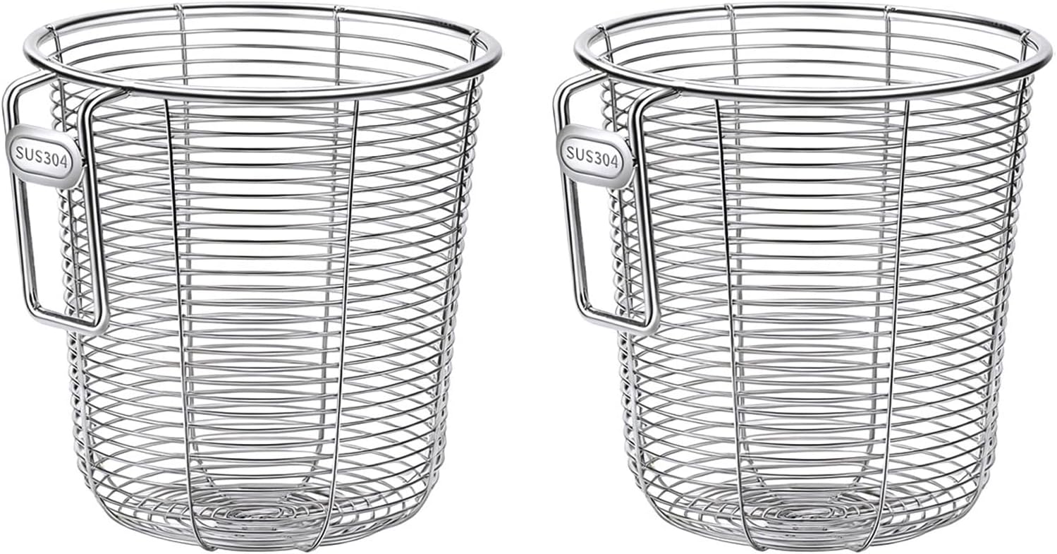 2PCS Stainless Steel Dishwasher Cutlery Basket, 360° Ventilation Chopstick Holder and Utensil Organizer, Heavy Duty Mesh for Kitchen Cleanup, Drying and Storing (S)
