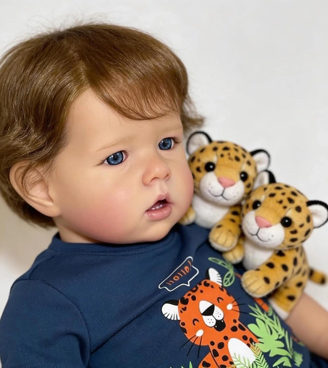 Zero Pam Lifelike Reborn Baby Dolls Boy 20 inch Realistic Baby Doll Soft Silicone Vinyl Full Body Real Looking Reborn Doll Eyes Open wiht Hair for Kids Aged 3+with Bottle & Pacifier (Classic)