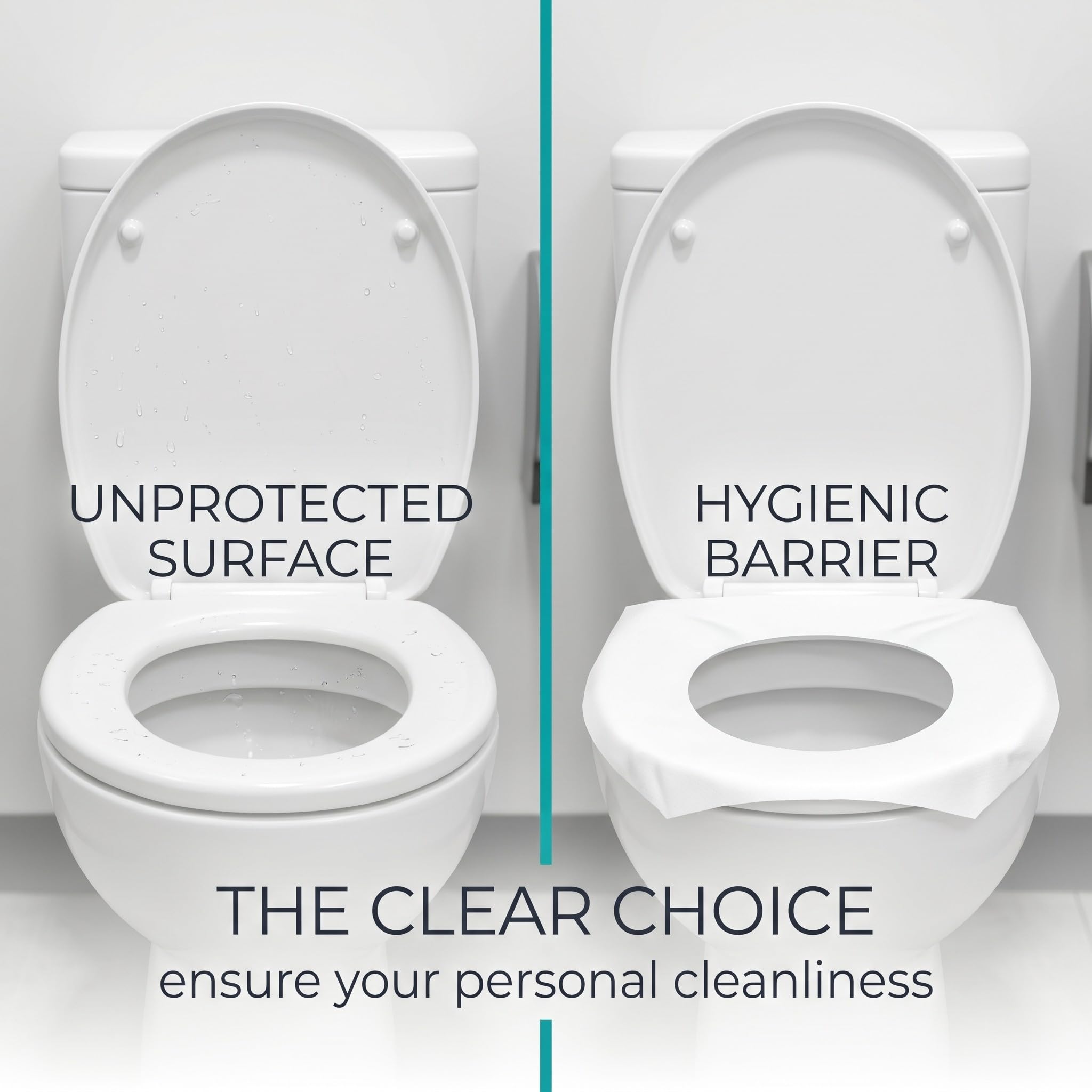 Copriwater Usa E Getta 60 Pezzi Coprisedili Wc Bianchi Biodegradabili Protezione Igienica Per Viaggi E Bagni Pubblici