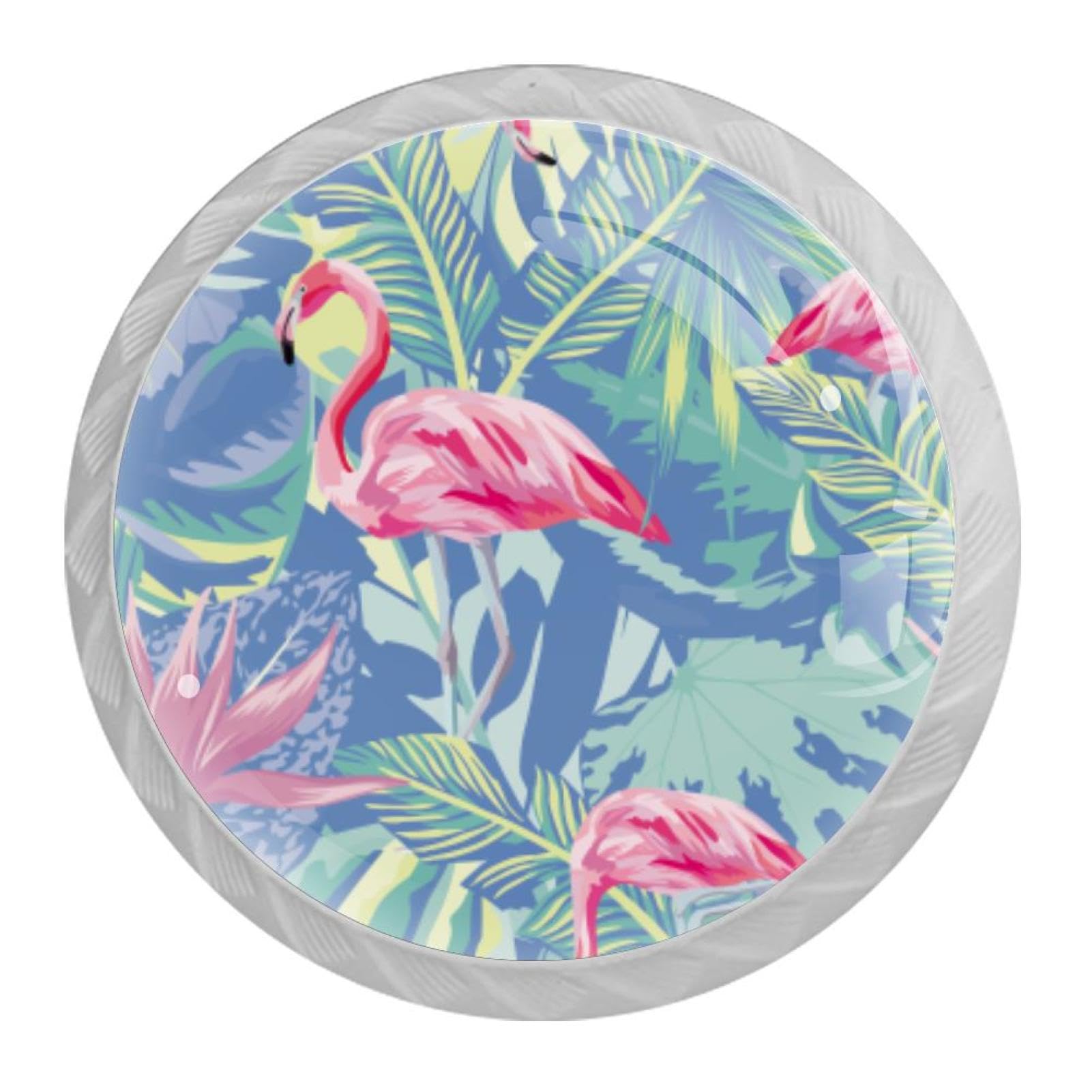 Tqmspg Flamingo Bird and Leaves