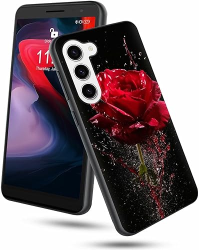 Miniatura 644 de Funda protectora para Samsung Galaxy A13 5G/A04S para Samsung Galaxy A13 5G/A04S, funda de silicona TPU suave con calavera de rosa, diseño elegante