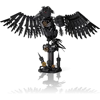 mechanical Crow Kit for Adults and Children Steampunk Raven Construction Kit Construction Toy Gothic Robot Crows Animal Model Home Accessory Birthday Gift pack of 1018