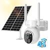 Telecamera 4G LTE Senza Fili Con Pannello Solare, 2K 3MP, Sensore PIR, Audio Bidirezionale, Rotazione 355°, Inclinazione 120°, SIM Inclusa, Metallo - 2