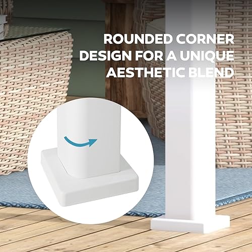 Miniatura 5 de MIRADOR 111S Takasho - Pergola con listones de 10 x 20 pies, marco de aluminio completo, techo ajustable para terraza al aire libre, jardín, patio,