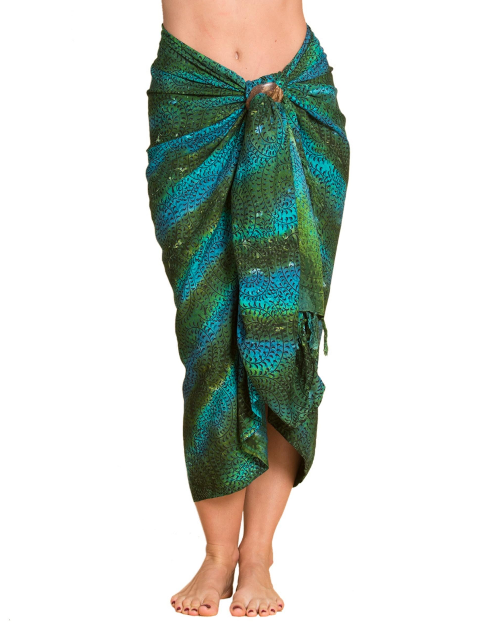 PANASIAM Sarong B006 Green blue, XL