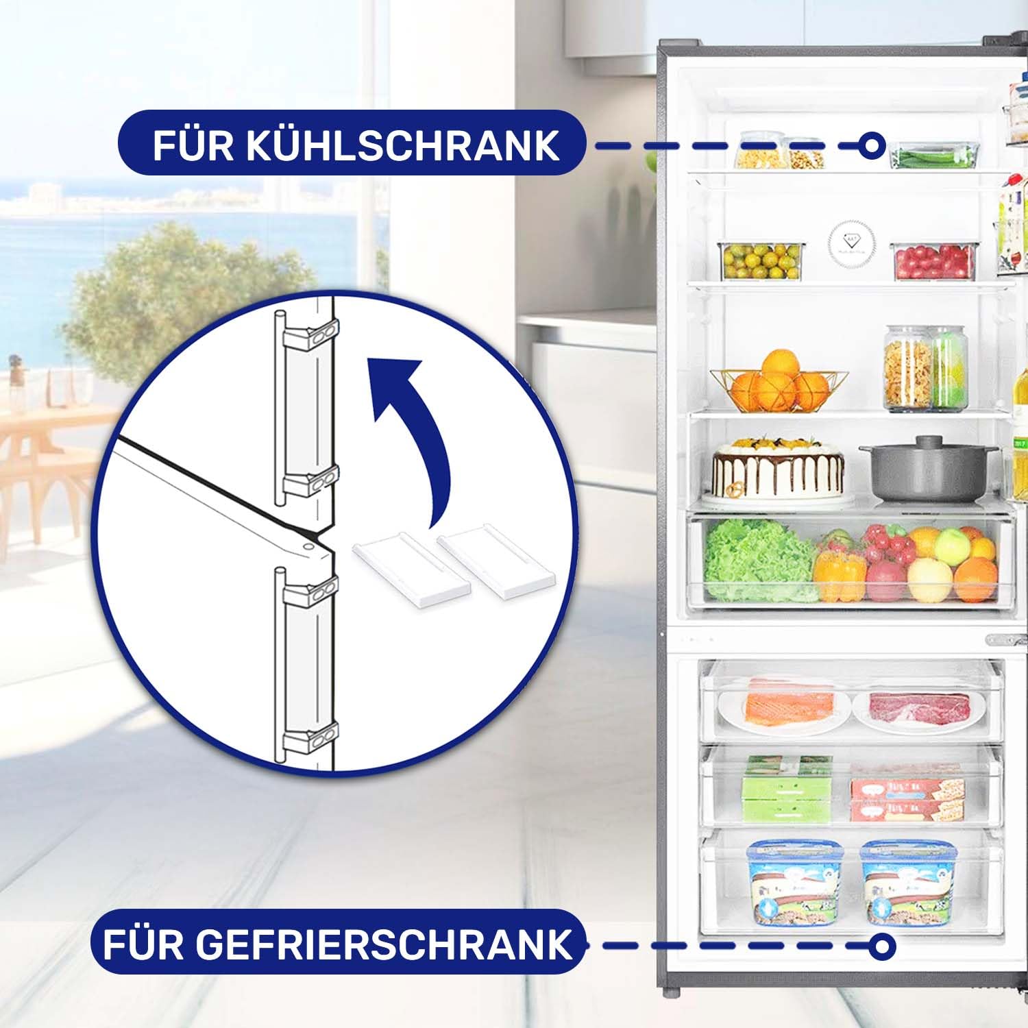 MONTERAL Universal Motorlüfter 25W 230V Für Kühl- & Gefrierschrank - 10 Jahre Garantie