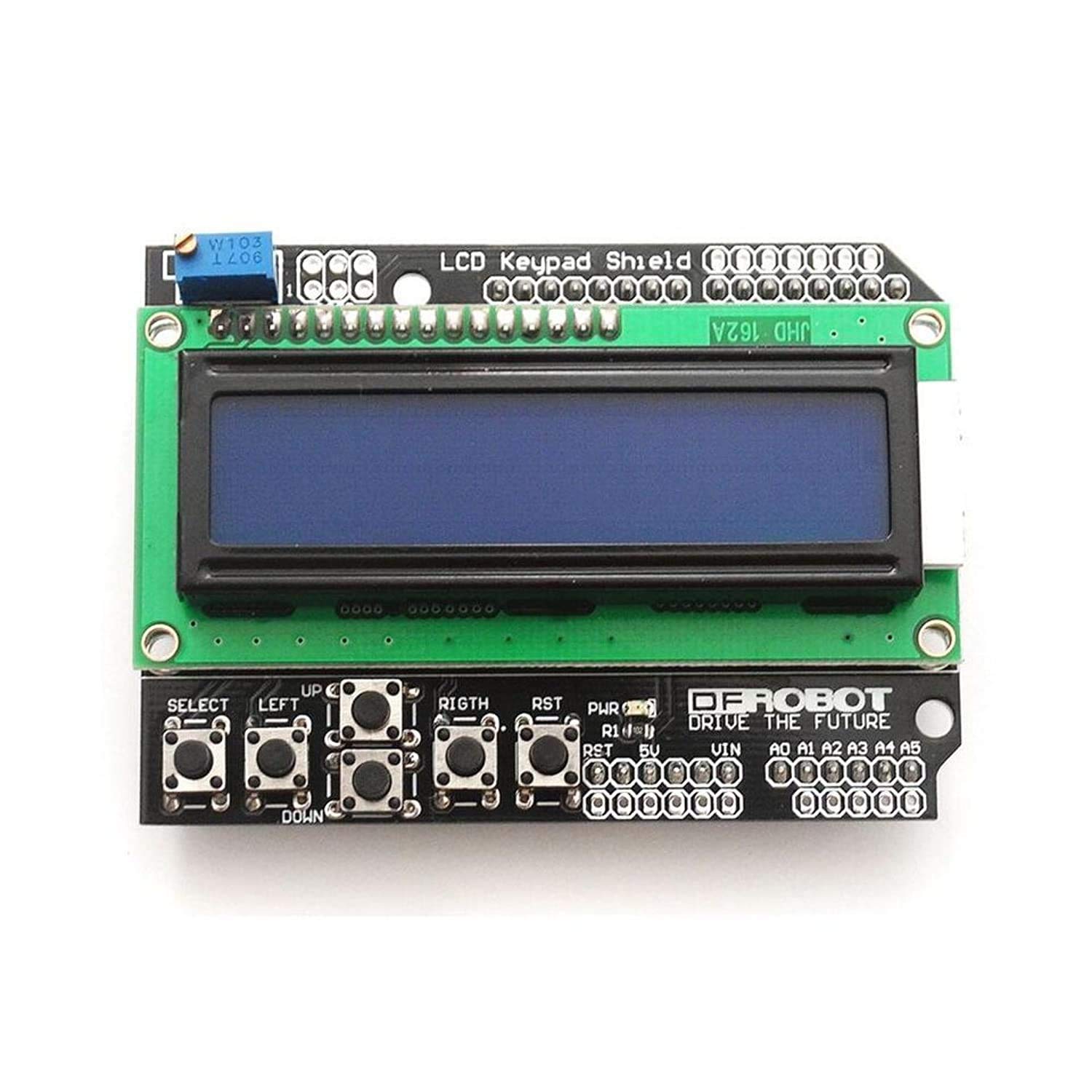 Robotbanao 1602 LCD Shield Module Display V3 for Arduino Uno R3 Mega2560 Nano Due Display Lights Electronic Hobby Kit