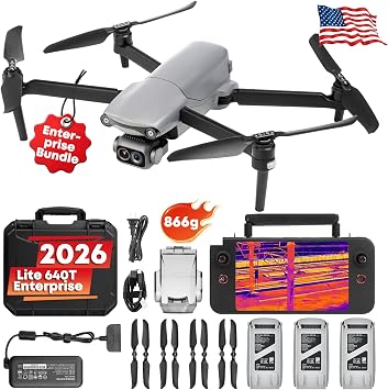 Autel Robotics EVO Lite 640T Enterprise, Thermal&1/2 CMOS 48MP C-amera