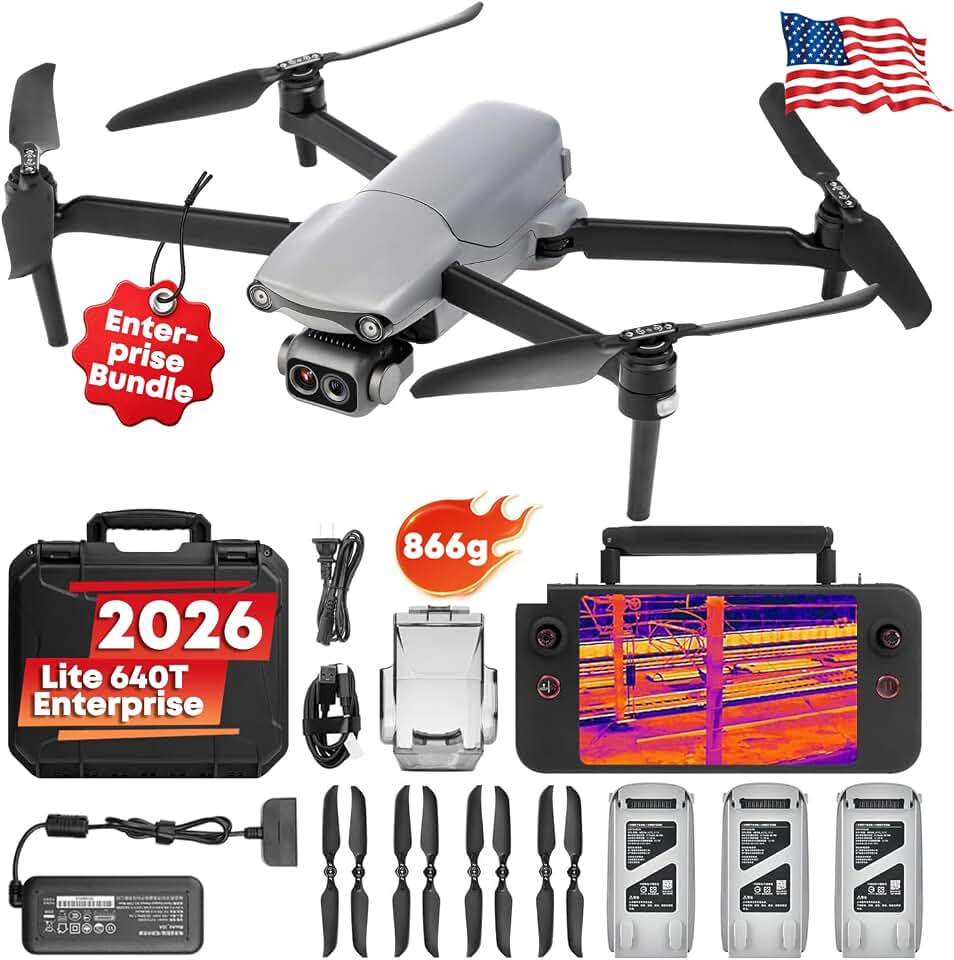 Autel Robotics EVO Lite 640T Enterprise, T~hermal&1/2'' CMOS 48MP C-amera