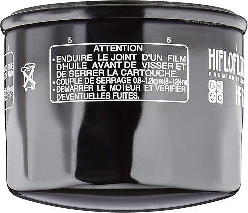 Miniatura 3 de HiFloFiltro Filtro de aceite estándar negro HF160, individual
