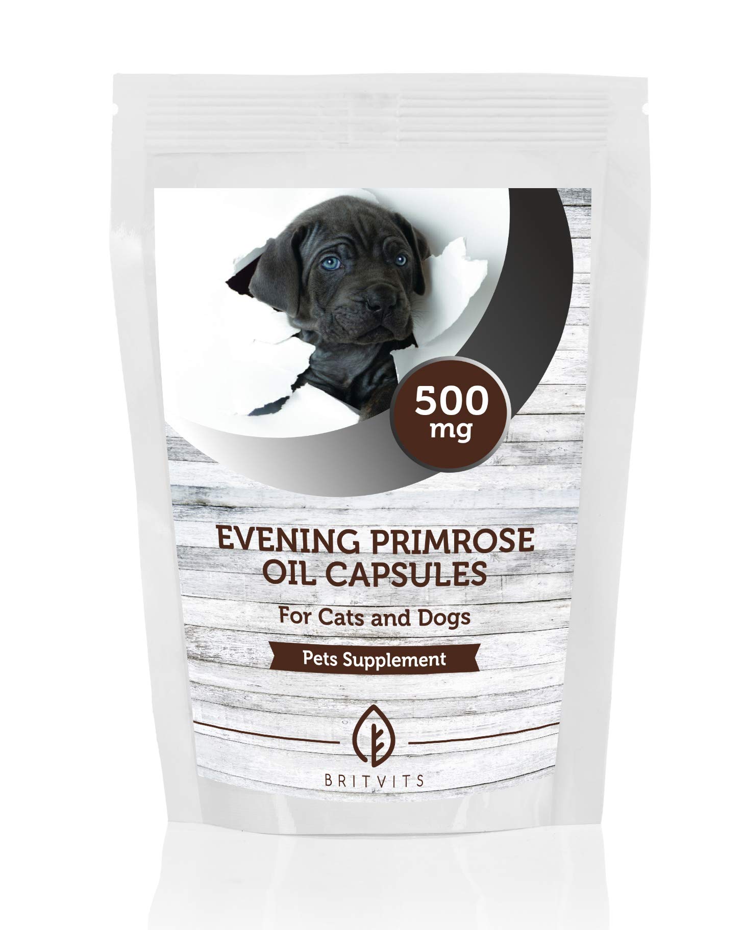 Nachtkerzenöl 500 mg für Katzen und Hunde, 250 Kapseln