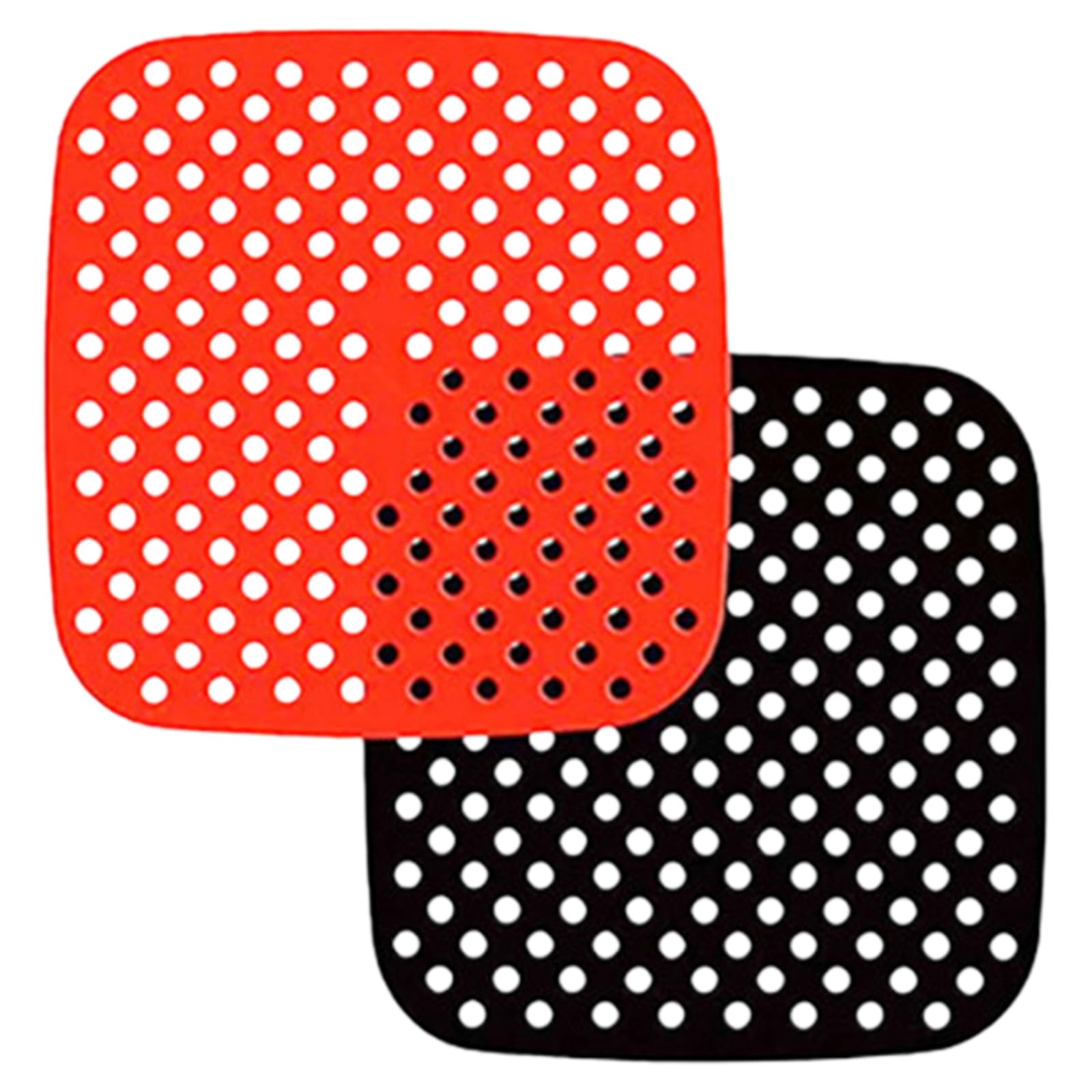 ZWWAAZHF 2Pcs Frying Machine Mats Nonstick Dishwasher Safe Silicone for Oven Liner Oil Resistant Cooking Accessories Silicone Air Frying Machine Mat