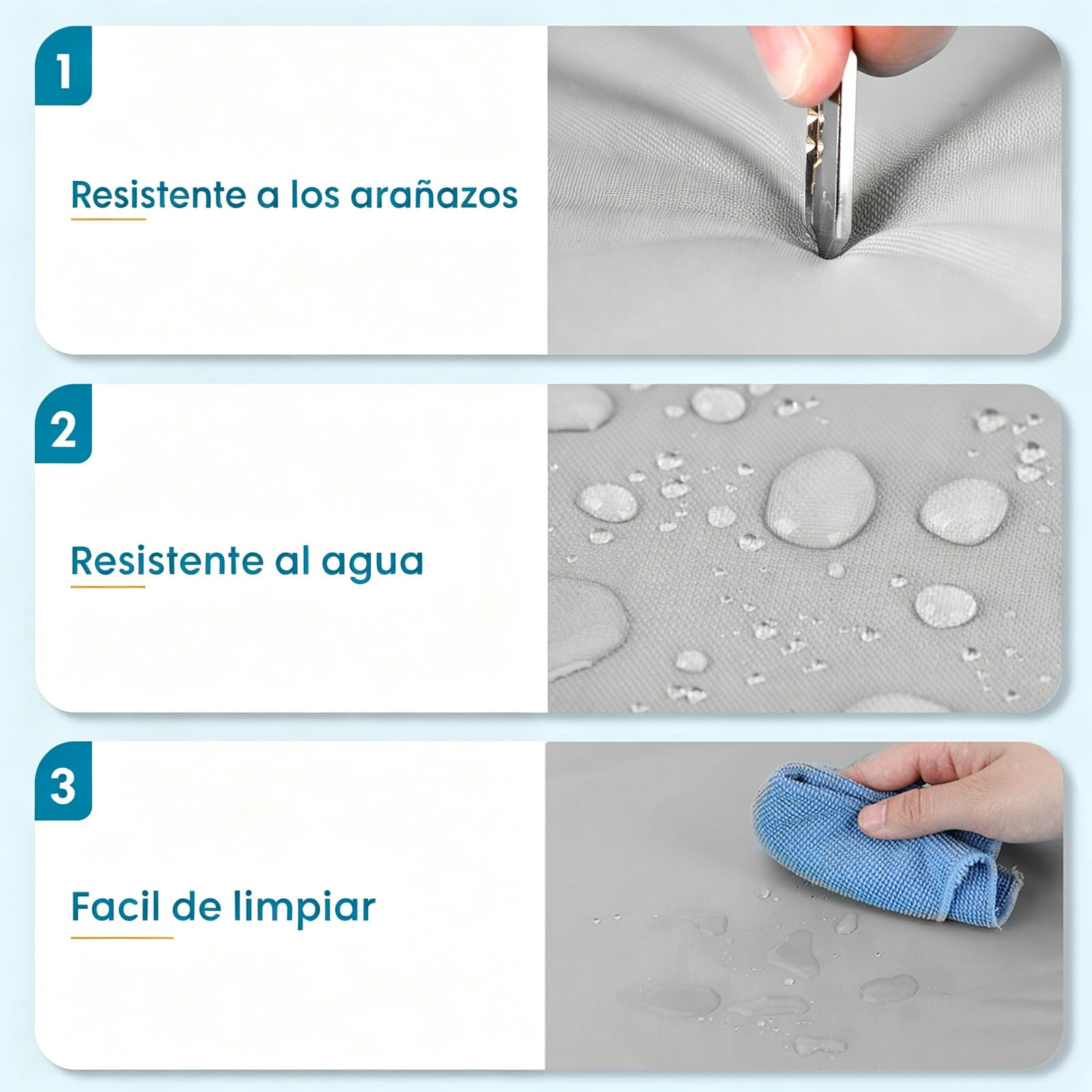 Pawtasy Cama refrescante Perro Manta refrigerante Gatos Cama Fria para Perros Verano Alfombrilla refrigerante Alfombra Colchoneta Ideal para Mascotas Extra Grande, XXL 120 x 80 cm Gris