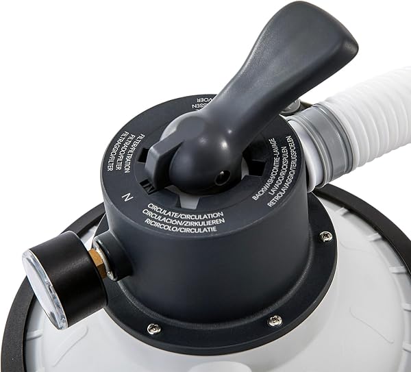 Intex 55249 - Depuradora de Arena Krystal Clear 3.500 L/H, depuradora Piscina Arena, Filtro Piscina, Bomba Piscina, para Piscinas Desmontables de hasta 17.000 L., 4 Funciones y Sistema de Bloqueo - 4