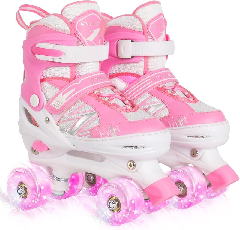 Adjustable Toddler Kids Roller Skates for Boys Girls Beginners